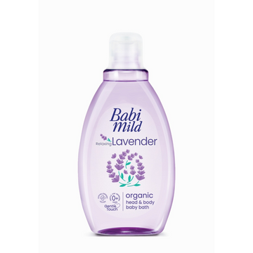 Baby Mild Relaxing Lavender Organic Head & Body Baby Bath 180 ml