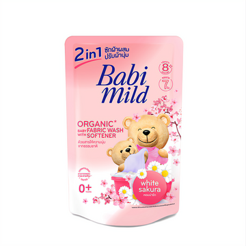 Baby Mild 2-in-1 White Sakura Baby Laundry Detergent – Fabric Wash Refill 570ml