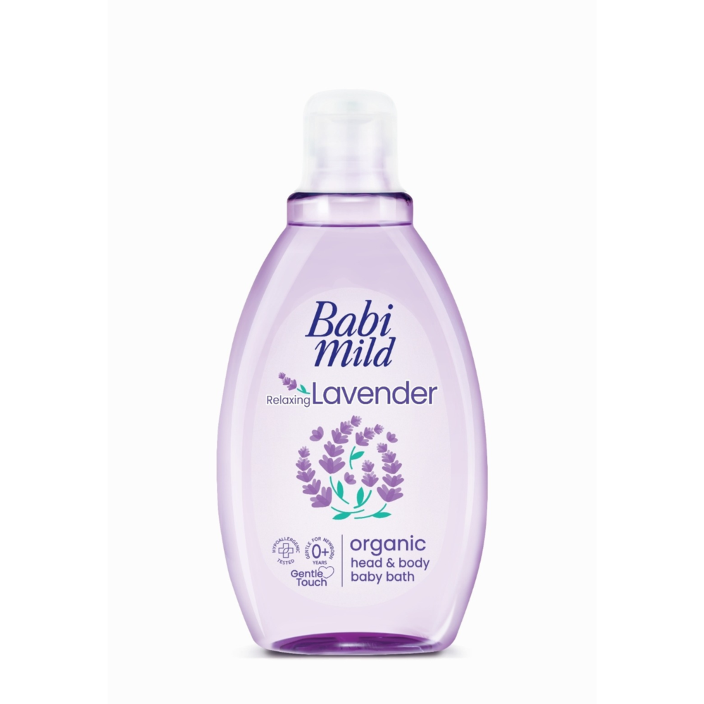 Baby Mild Relaxing Lavender Organic Head & Body Baby Bath 180 ml