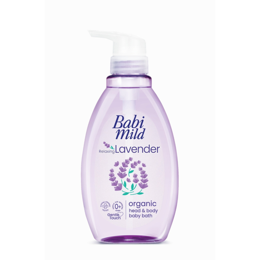 Baby Mild Relaxing Lavender Organic Head & Body Baby Bath 380 ml