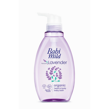 Baby Mild Relaxing Lavender Organic Head & Body Baby Bath 380 ml