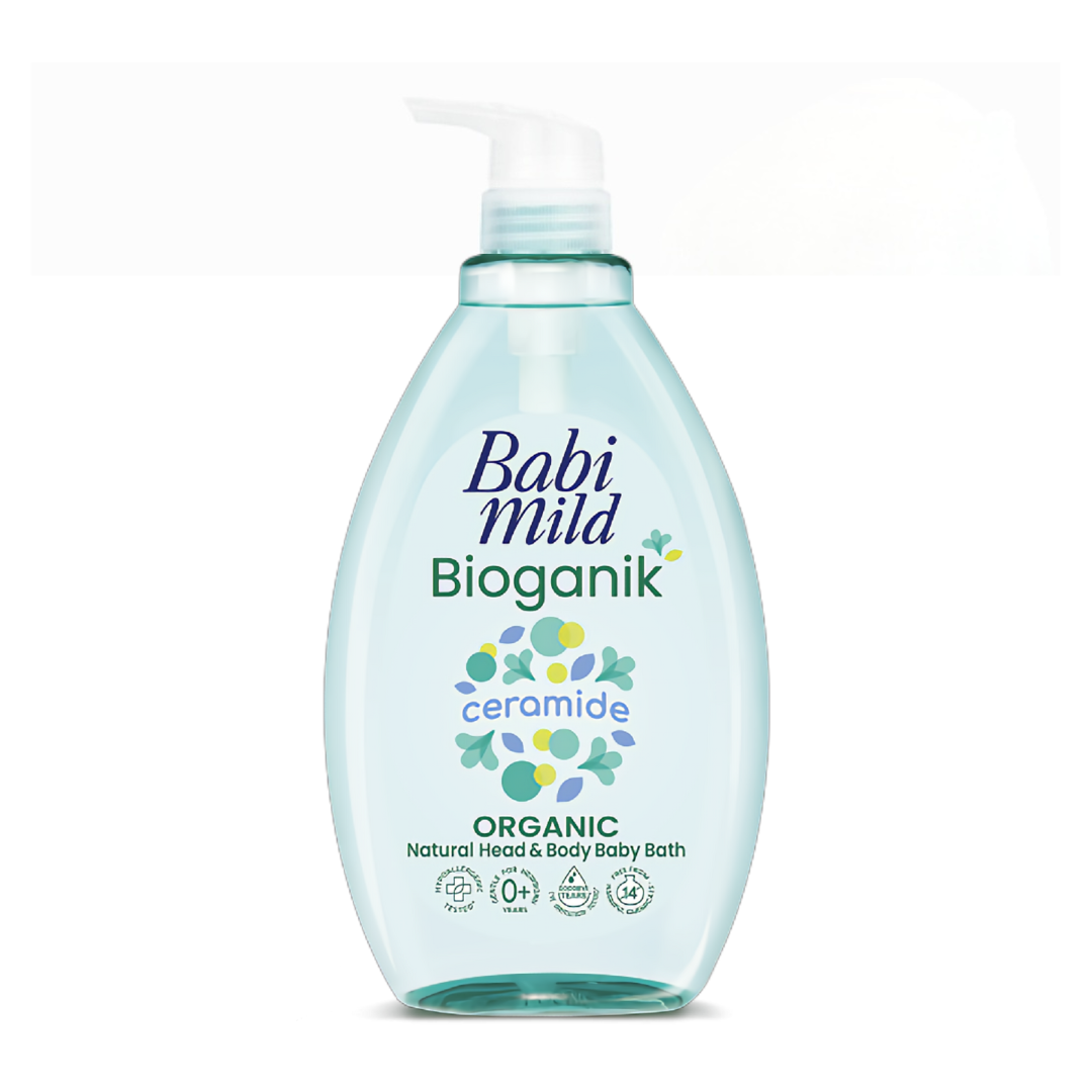 Baby Mild Bioganik Organic Natural Head & Body Baby Bath 800 ml